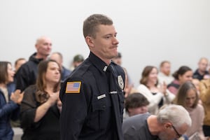 Dixon police officer honored Monday for his lifesaving actions after vehicle crashed into house, gas line