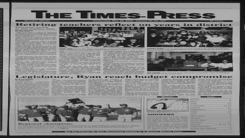 Historical covers for May 30: Retiring teachers reflect on years in district