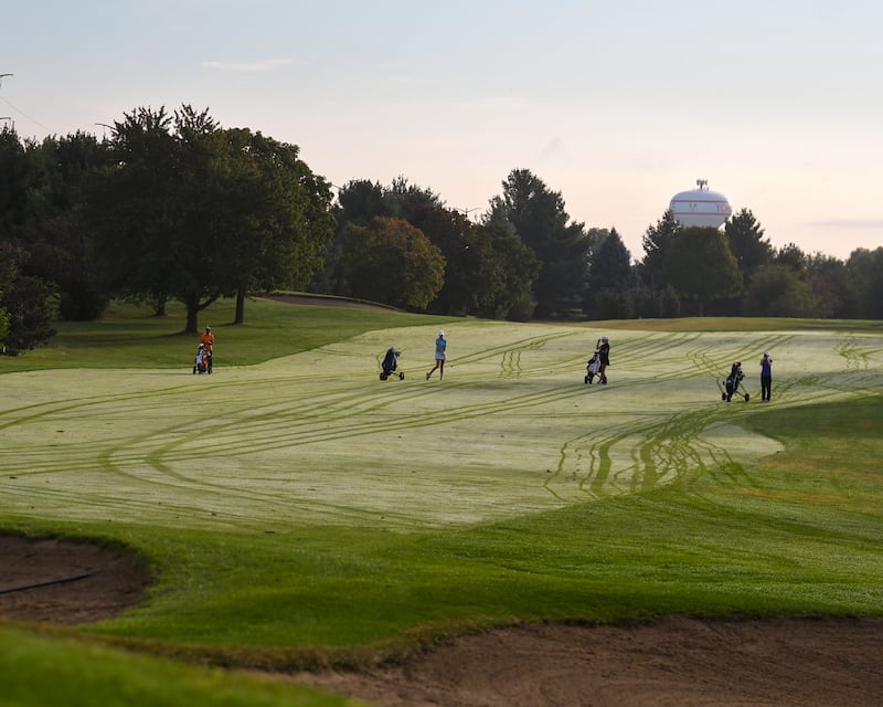 Local high schools hit the fairways during the Southwest Prairie conference meet on Wednesday Sept. 24, 2025, held at Blackberry Oaks Golf course in Bristal.