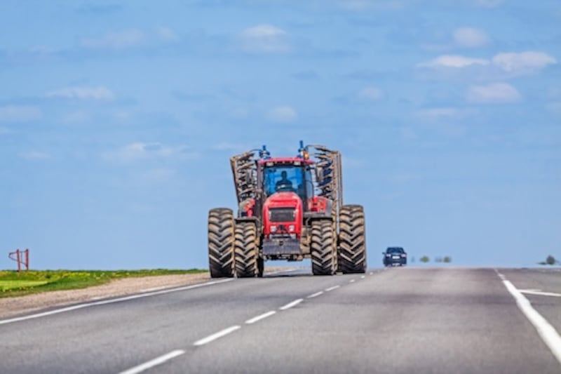 With harvest underway, combines, grain carts and other large equipment are appearing on Iowa roads. Drivers are reminded to slow down and share the road with farm machinery this fall