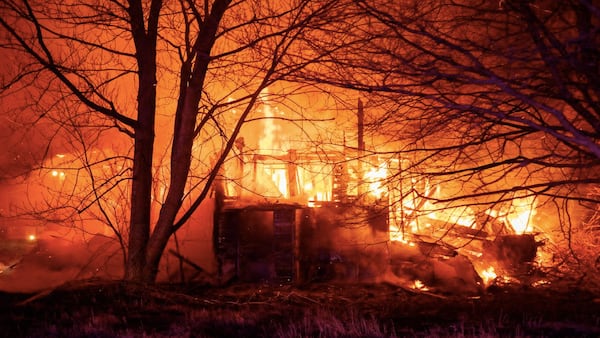 House collapses during fire in Hampshire