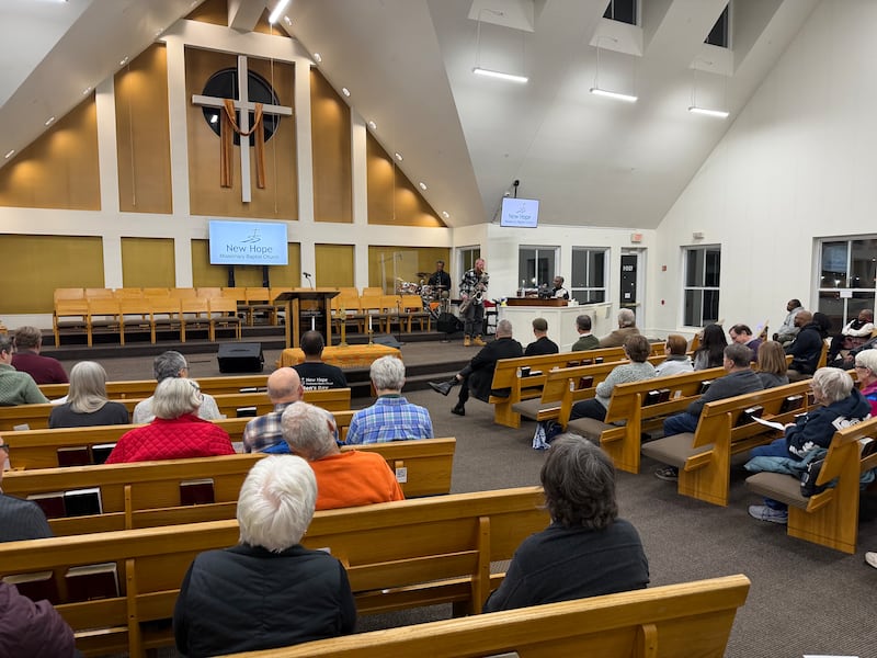 A crowd listens to music on Martin Luther King Jr. Day on Monday, Jan. 19, 2026, at New Hope Missionary Baptist Church in DeKalb for the annual MLK Day Celebration.