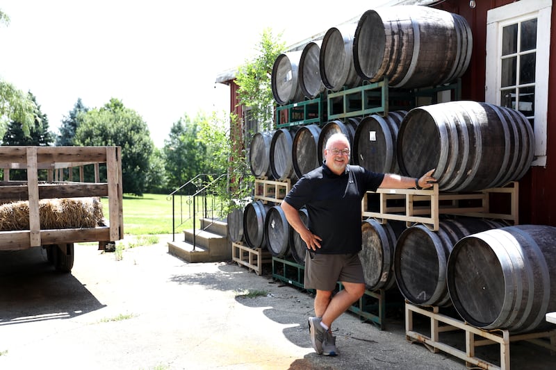 Brent Copstead, owner of Geneva Winery, is expanding the business to include an event venue, vineyard and larger production facility.
