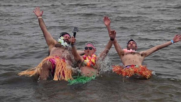 (Almost) freezing for a reason: More than 150 take the polar plunge in Fox Lake