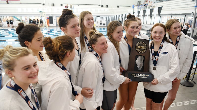 St. Charles North places second in down-to-the-wire girls swimming state meet