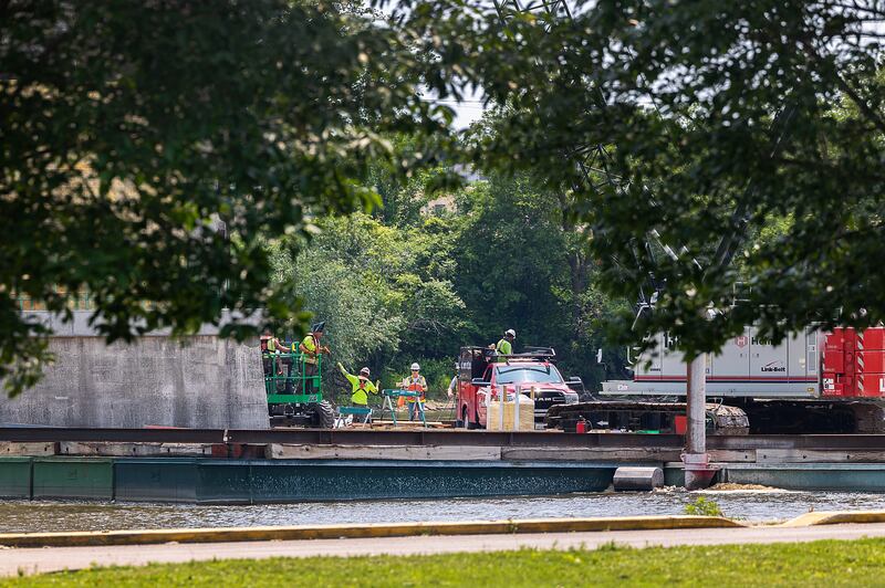Project Rock is coming along ahead of schedule as seen Tuesday, June 10, 2025, in Dixon. Project completion is expected by June of 2026.
