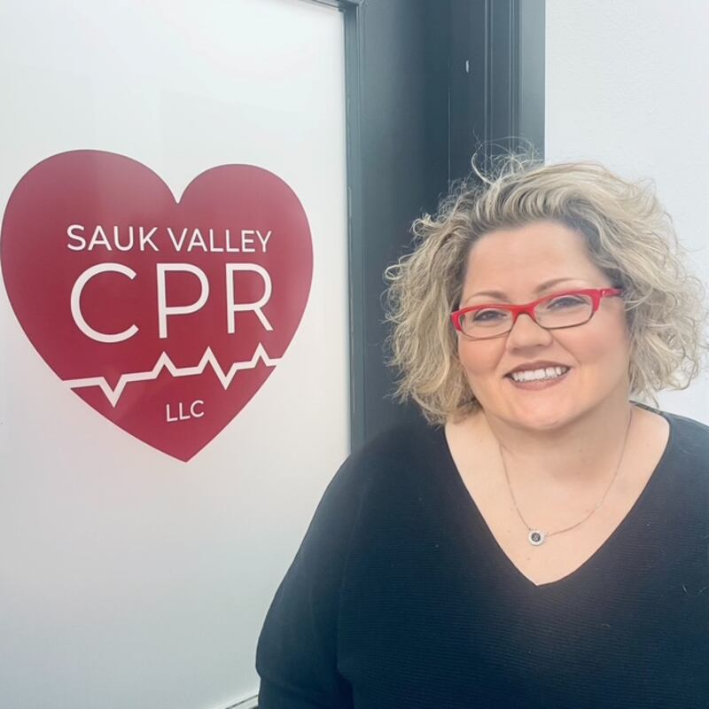Stephanie McLean, a registered nurse and an American Heart Association-certified CPR and first-aid instructor, teaches the SafeSitter program.