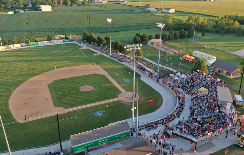 A record crowd attends the Prospect League Championship Series between the Illinois Valley Pistol Shrimp and Rex Baseball on Wednesday, Aug. 7, 2024 at Schweickert Stadium in Peru.