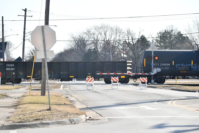 The railroad crossing at South Kensington Avenue remains closed until after 9 a.m. on Tuesday, March 11, 2025, where an unidentified woman was struck and killed by a southbound Canadian National Railway.