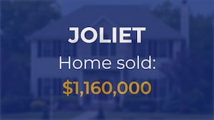 Sale closed in Joliet: $1.16 million for a single-family home