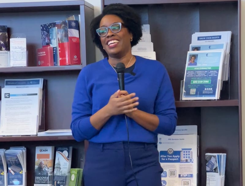 U.S. Rep. Lauren Underwood, D-Naperville, welcomed dozens of constituents into her new DeKalb office, 2179 Sycamore Rd., Unit 107, for an open house event on Jan. 17, 2026.