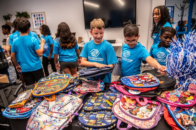 The Boys & Girls Clubs of North Central Illinois in South Elgin, with help from the Caesars Foundation, joined forces on Aug. 20, 2025, for a back-to-school "Prep Rally" featured STEM and arts projects, shoe and backpack giveaways, outdoor games, a DJ and a dunk tank with local police and firefighters.