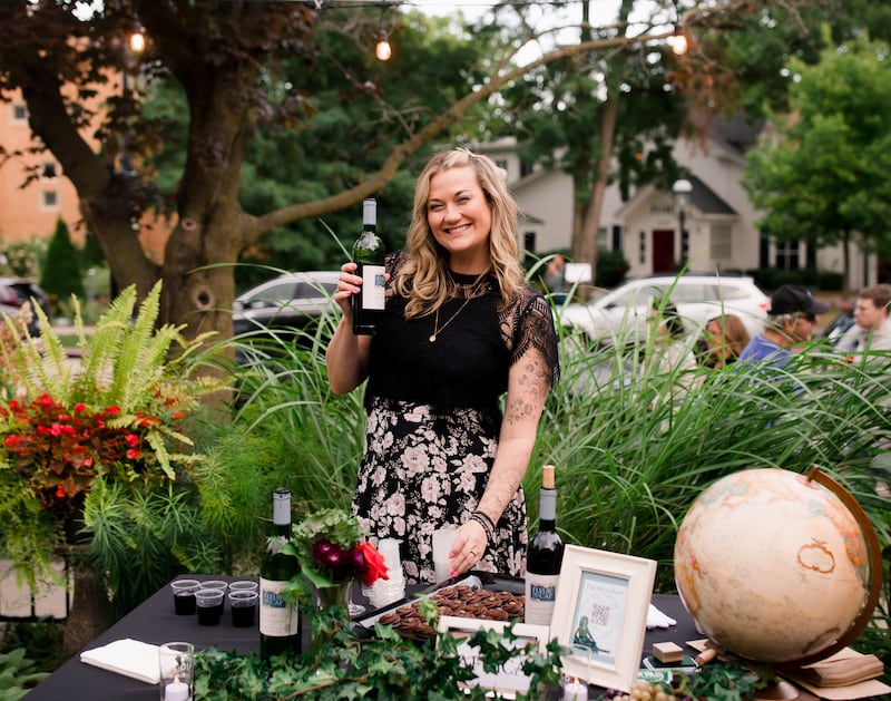 Graham’s Fine Chocolates CEO Jayni Wunderlich at a previous year's Wine & Chocolate Tasting event. Seven wines, seven chocolates Sept. 5, 6 during Geneva's Festival of the Vine, Sept. 5-7.