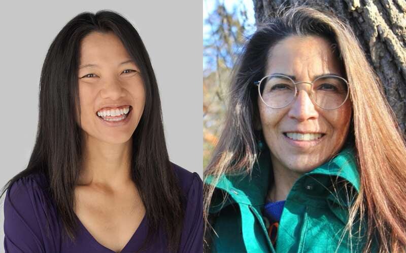 Erin Chan Ding, left, and Maria Peterson are Democratic candidates for the Illinois 52nd house seat in the 2026 primary election.