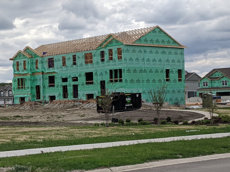 New townhouses continue to go up in the Autumn Glen subdivision in Plainfield, as seen on May 14, 2026.