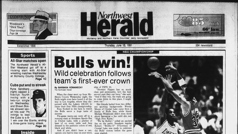 Historical covers for June 13: Chicago Bulls win first NBA championship