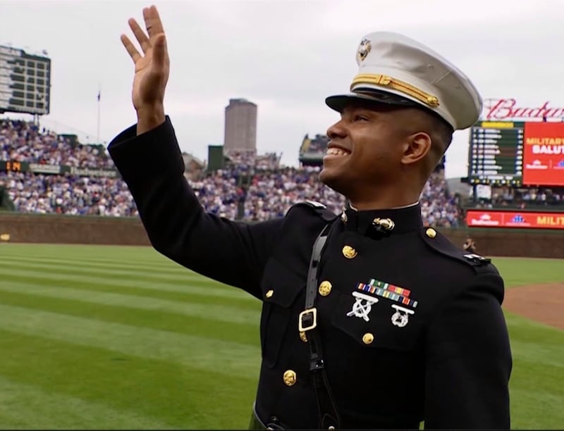 Marine Corp. Capt. Ramarro Lamar, a Downers Grove South alum, wasted little time raising money to purchase a car for a man he met walking in a snowstorm from his job in Darien to the Downers Grove train station.