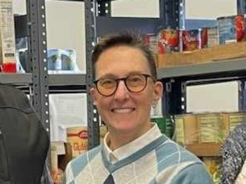 Rotary Club of Princeton recently collaborated with Midland States Bank and Bureau County United Way to provide a $2,500 donation to benefit the Bureau County Food Pantry. (From left) Nick Liebe of Midland States Bank, Joe Kitchens of Midland Wealth Management and Rotarian, Cori Cunningham of Bureau County United Way executive director, Vanessa Hoffeditz of Bureau County Food Pantry director and Eric May of Princeton Rotary Club president.