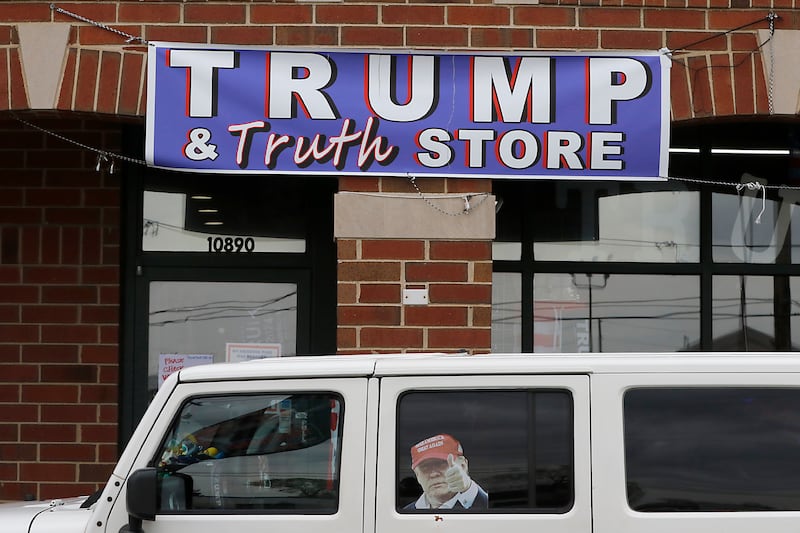 The Trump and Truth Store on Route 47 on April 22, 2025, in Huntley.