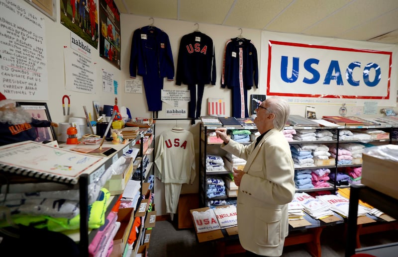 Ed Gombos, an 88-year-old shopkeeper in Addison, is thinking about retirement after a recent robbery and the uncertain future of the building housing his USACO store.