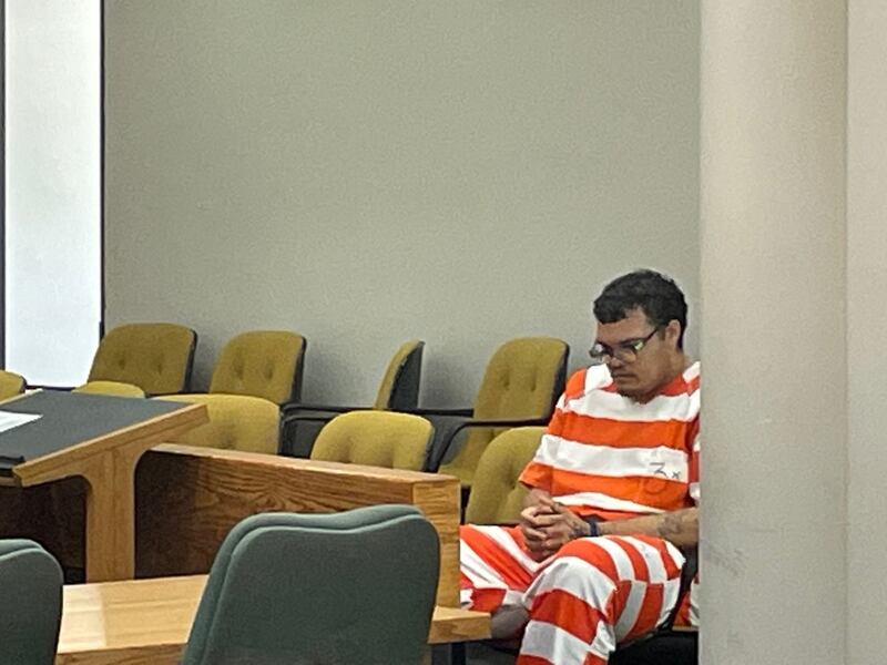 Nicolaus J. Phillips, 24, of Spring Valley awaits a hearing July 6, 2023, in La Salle County Circuit Court. Phillips is charged with first-degree murder in the June 5 shooting death of Eric Clements, 42, of Ottawa. If convicted of murder with a firearm, Phillips would face an extended sentence of 45-85 years.