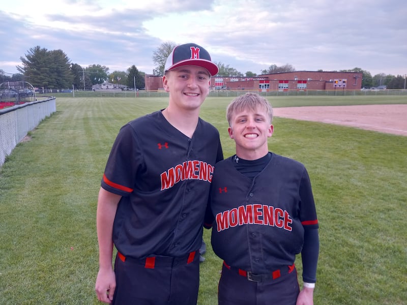 Momence's Jackson Ford (left) and Sam Fitzgerald