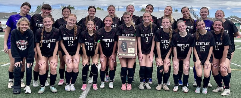 Huntley's girls soccer team dominated Zion-Benton 7-0 on Saturday to claim the IHSA Class 3A regional championship at its home field.