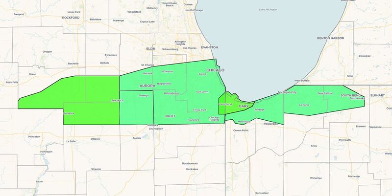 Areas shown here were hit with anywhere between 4 to  8 inches of rain from Sunday evening through Monday, Aug. 17-18, 2025, according to the National Weather Service.
