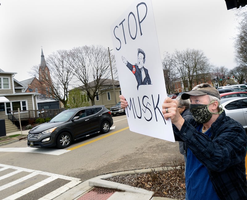 Members of Illinois Valley Indivisible participated in a Hands Off! march Saturday at Washington Square in Ottawa. An estimated 200 voiced their concerns about Social Security, Medicare, Medicaid and veterans benefits along LaSalle St. Similar protests took place through out the country as well.