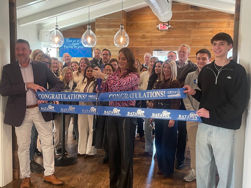 The Geneva Chamber of Commerce celebrating BeLocal Tri Cities fifth anniversary