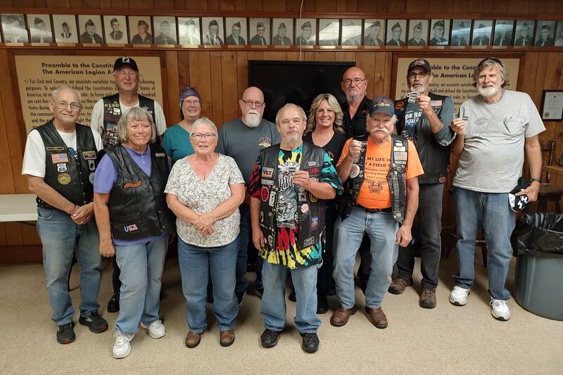 Pictured are the 12 people who completed their 2025 summer books with the Open Roads ABATE of IL Chapter. Shown are Frank Beierlotzer, Linda Oleson, Keith Stengler, Diana Rebechini, Joni Beierlotzer, Fred Chaffer, Frank Lorang, Sharyl & Sam Mataya, Cliff Oleson, Dave Curran, Mitch Busch.