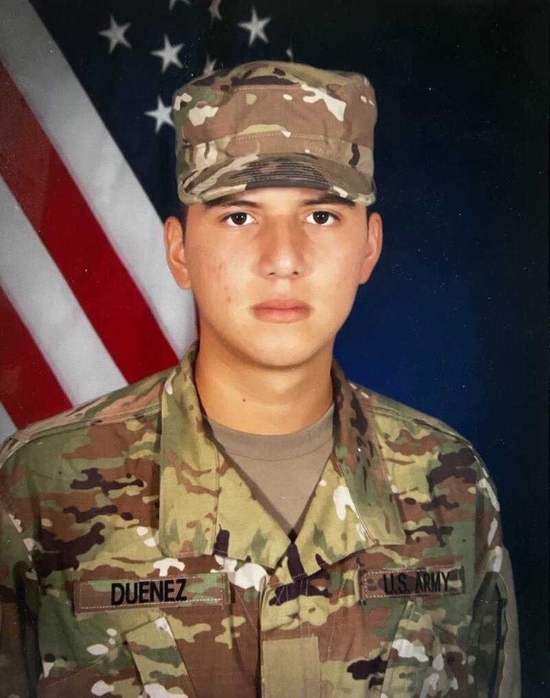 Staff Sgt. Jose Dueñez Jr. of Joliet was killed  during an Army training exercise in Lithuania on March 31, 2025.