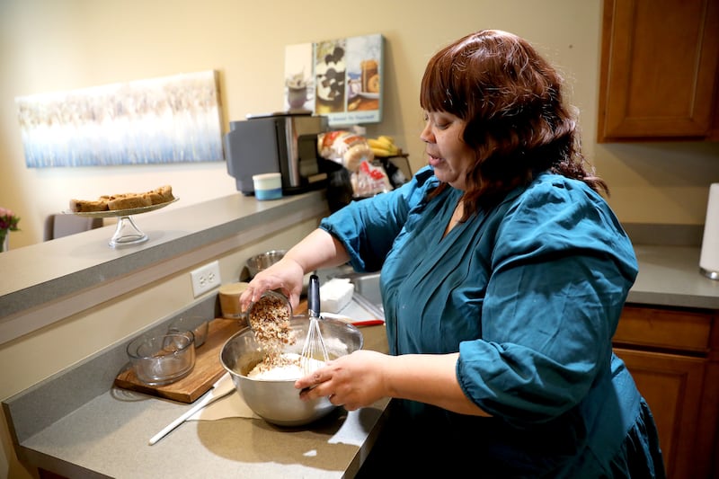 Tiffany Jones of Oswego, who bounced back from homelessness, started Cake Charming, LLC. out of her home. Jones beat out more than 2,200 businesses nationwide to compete in SCORE's 60th Anniversary Pitch Competition last fall, finishing as a finalist.