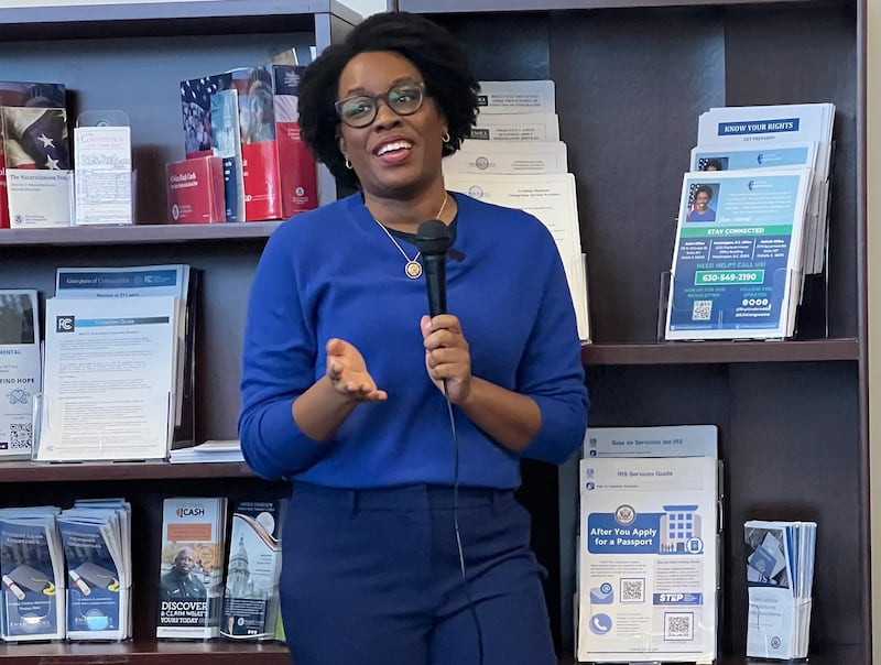 U.S. Rep. Lauren Underwood, D-Naperville, welcomed dozens of constituents into her new DeKalb office, 2179 Sycamore Rd., Unit 107, for an open house event on Jan. 17, 2026.