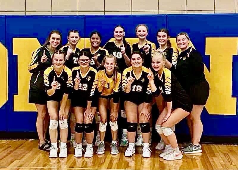 Putnam County captured the Somonauk volleyball tournament on Saturday, Aug. 30. PC beat Plano 22-25, 26-24, 15-8 and Hinckley-Big Rock 25-14, 25-11 in pool play and defeated the host Bobcats 25-22, 25-21 for the championship.