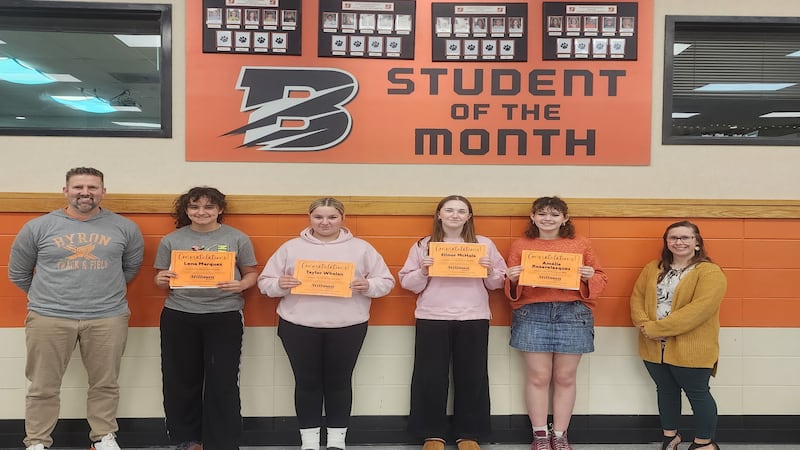 Byron High School students of the month for February named