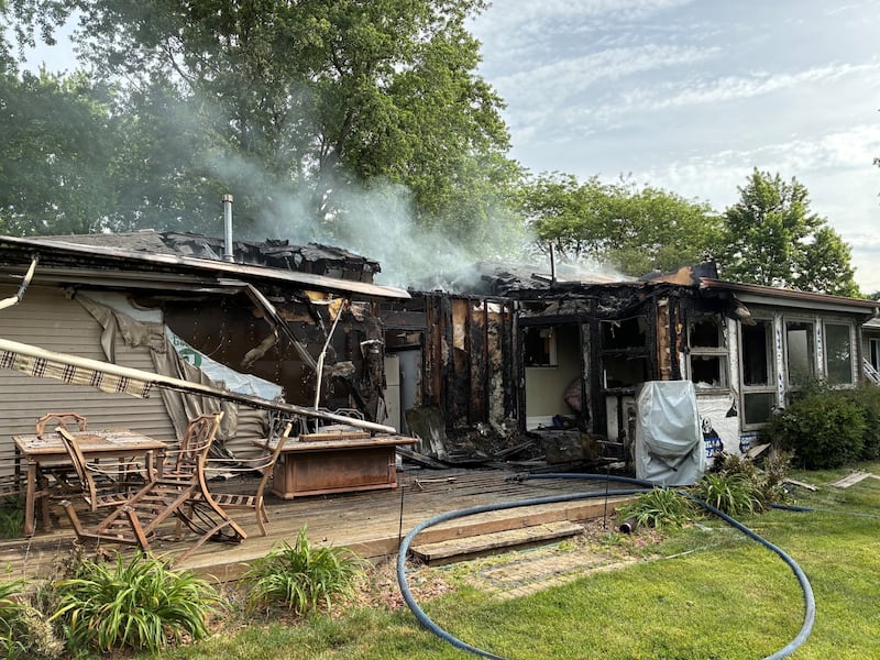 A home in unincorporated Plainfield was “deemed uninhabitable” after a fire broke out on Sunday, May 31, 2026.