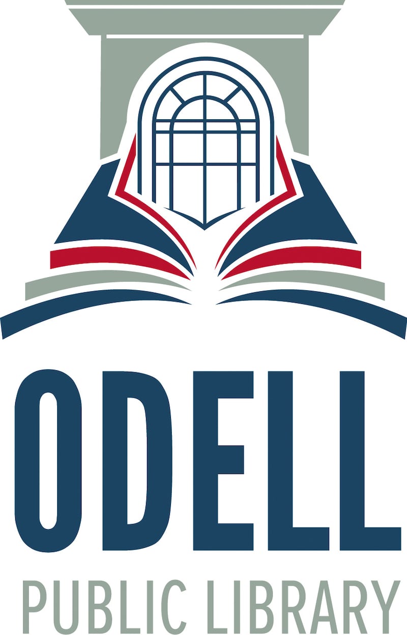 The new Odell library logo designed by Amanda Cook.