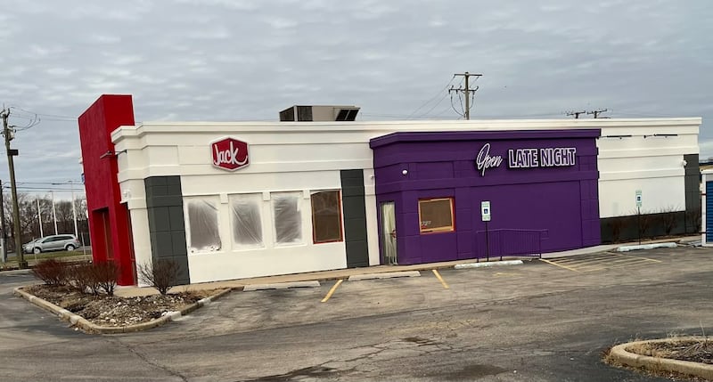 A Jack in the Box restaurant is coming a former Arby’s restaurant at 2307 W. Jefferson St. in Joliet. The new sign on the building is seen on Tuesday, Jan. 13, 2026.
