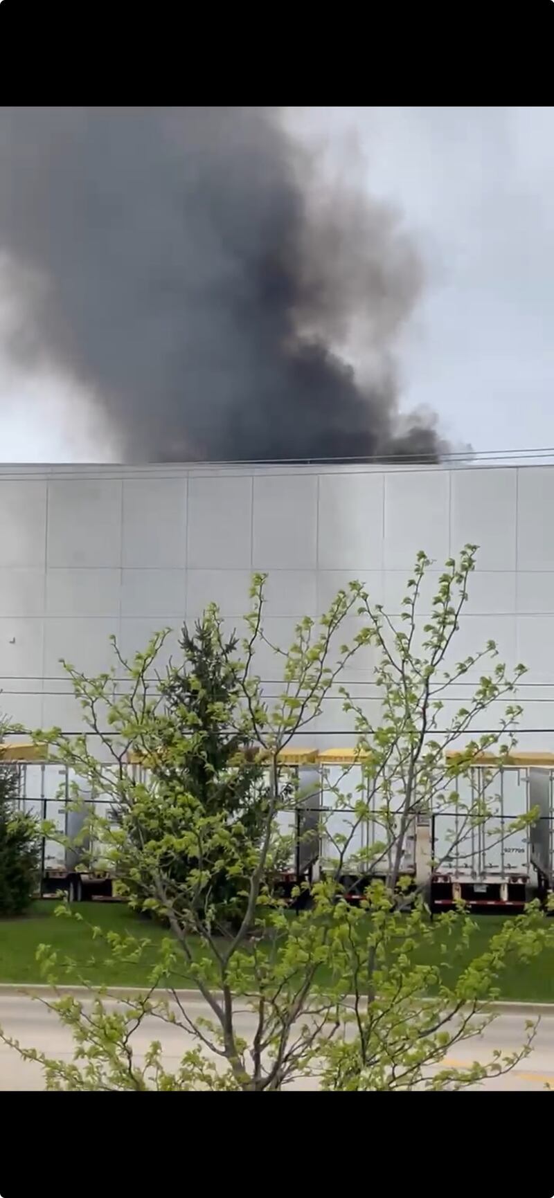 The Joliet Fire Department responded to a structure fire at the Ikea warehouse on Emerald Drive in Joliet on Tuesday, April 29, 2025.