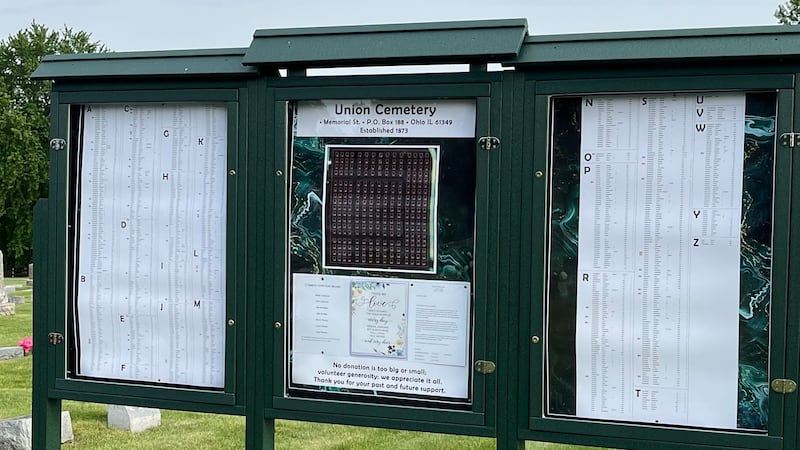 Ohio cemetery installs cemetery directory