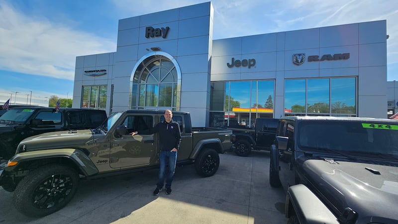 Mike Missak of Jeeps on the Run shows off this year's Toys for Tots Run Jeep raffle selection — a new Jeep Gladiator. The Jeep is donated by Ray Chrysler Dodge Jeep Ram, so all ticket sales benefit Toys for Tots. Tickets will be available soon at jeepsontherun.com.