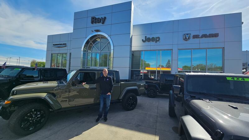 Mike Missak of Jeeps on the Run shows off this year's Toys for Tots Run Jeep raffle selection — a new Jeep Gladiator. The Jeep is donated by Ray Chrysler Dodge Jeep Ram, so all ticket sales benefit Toys for Tots. Tickets will be available soon at jeepsontherun.com.
