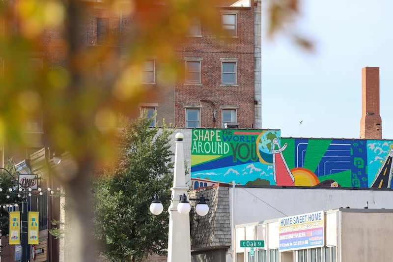 The mural at Piggush Engineering on North Schuyler Avenue is part of Visit Kankakee County's new interactive Kankakee County Mural Trail. It's one of 17 local mural stops, 13 of which are in the downtown Kankakee area.