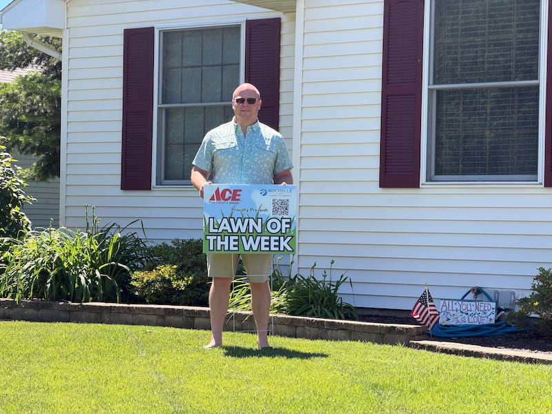 Josh Carney was named the winner of the Rochelle Chamber of Commerce Lawn of the Week contest on June 19.