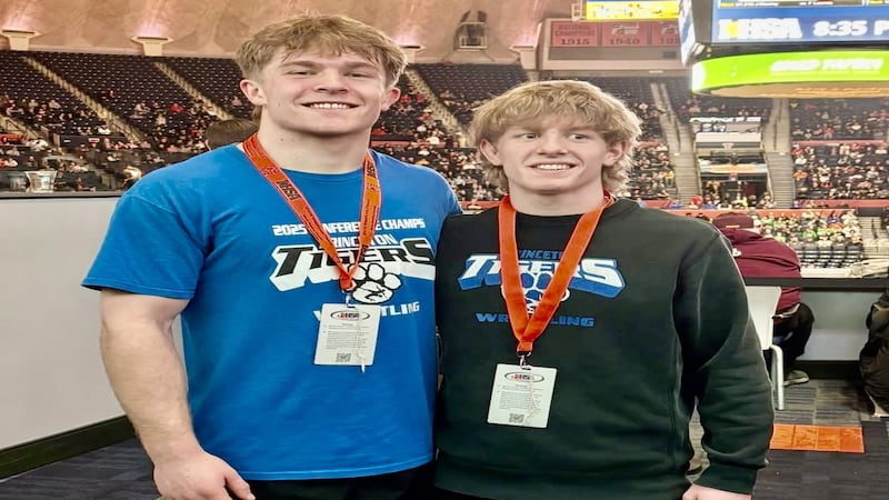 Princeton’s Augustus Swanson, Casey Etheridge to wrestle for IHSA State championships