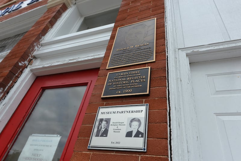 Ronald Reagan's Birthplace and Museum is located in the 100 block of S. Main Street in Tampico, Illnois.
