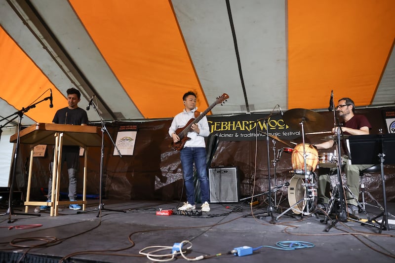 Grammy nominee House of Waters performs at the Gebhard Woods Dulcimer & Traditional Music Festival on Saturday June 8, 2024 in Morris.