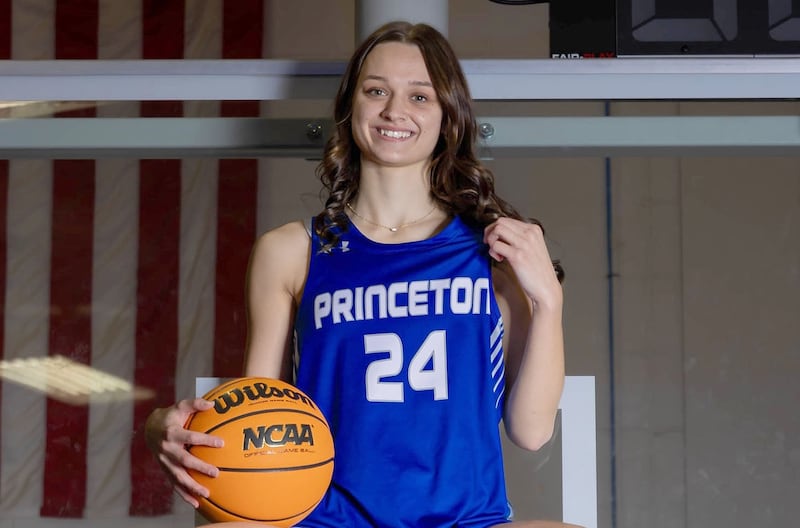 Princeton senior Keighley Davis soared to lofty heights this season, averaging 17.5 points, with eight games of 24 or more points, including an all-time PHS Senior Night record of 29 in a win over Marquette in the last month. She is named as the BCR Girls Basketball Player of the Year for the third time.