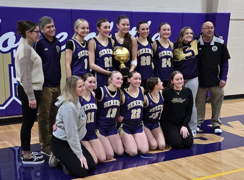 The Serena girls basketball team defeated Indian Creek 43-22 on Friday night in the championship game of the 45th annual Little Ten Conference Tournament at Serena. It's Serena's fifth straight title of the event.